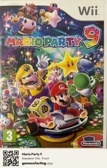 Mario Party 9 Nintendo Wii, PAL box front