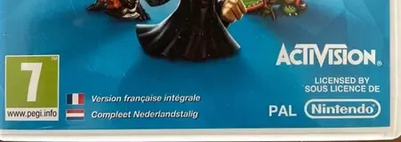 Skylanders: Trap Team, the PEGI square on its front
