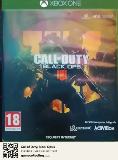 Call of Duty: Black Ops 4 Xbox One, France box front