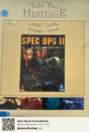 Spec Ops II: Green Berets Computer, PAL box front