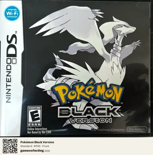 Pokémon Black Version Nintendo DS, NTSC box front
