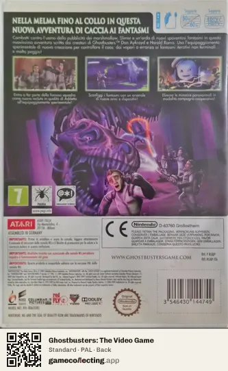 Ghostbusters: The Video Game Nintendo Wii, PAL box back
