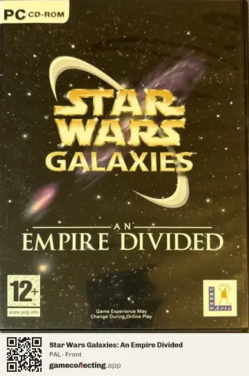 Star Wars Galaxies: An Empire Divided Computer, PAL box front