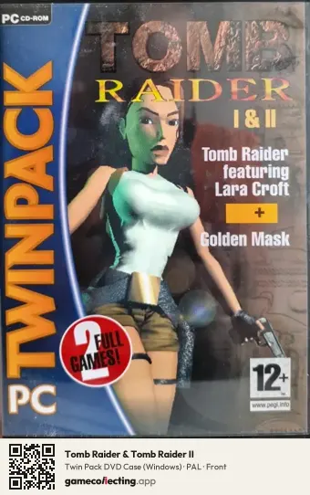 Tomb Raider & Tomb Raider II Computer, PAL box front