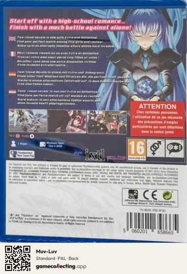 Muv-Luv PlayStation Vita, PAL box back