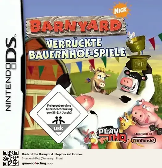 Back at the Barnyard: Slop Bucket Games Nintendo DS, Germany box front