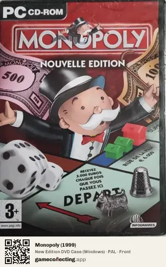 Monopoly (1999) Computer, PAL box front
