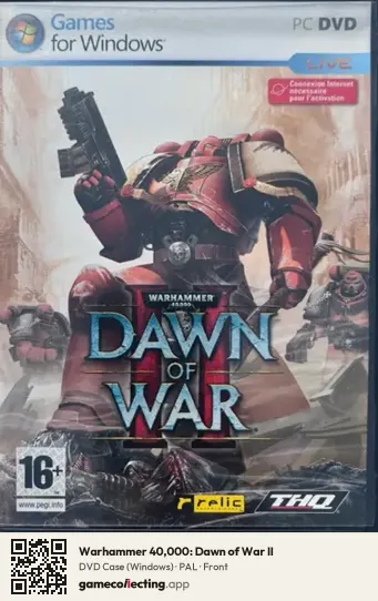 Warhammer 40,000: Dawn of War II Computer, PAL box front