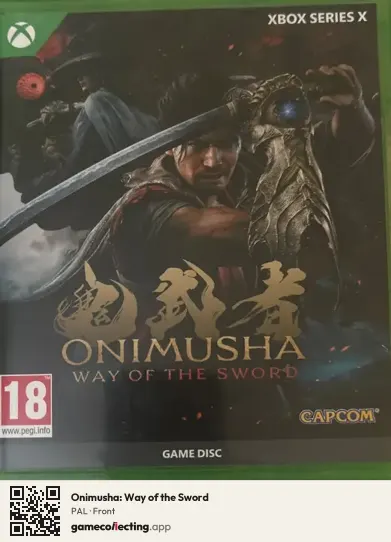 Onimusha: Way of the Sword Xbox Series X, PAL box front