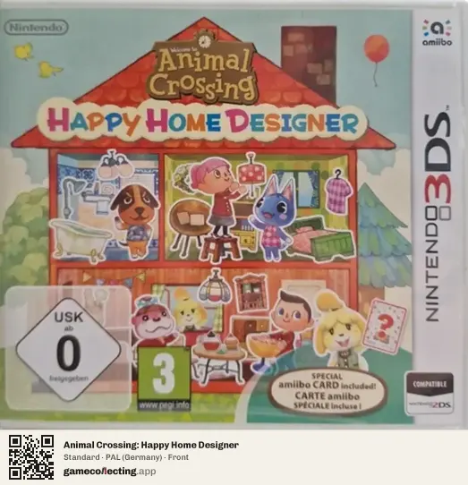 Animal Crossing: Happy Home Designer Nintendo 3DS, Germany box front