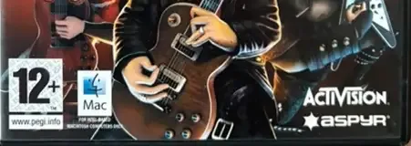 Guitar Hero III: Legends of Rock, the PEGI square on its front