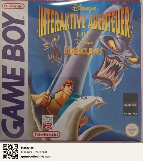 Hercules Game Boy, PAL box front