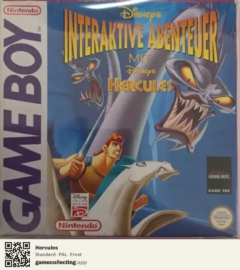 Hercules Game Boy, PAL box front