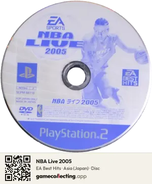 NBA Live 2005 PlayStation 2, Asia disc