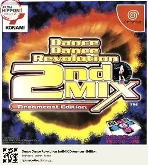 Dance Dance Revolution 2ndMIX Dreamcast Edition Sega Dreamcast, Japan box front