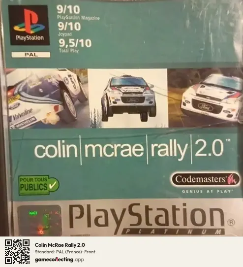 Colin McRae Rally 2.0 PlayStation, France box front