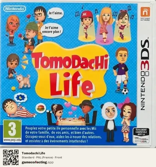 Tomodachi Life Nintendo 3DS, France box front