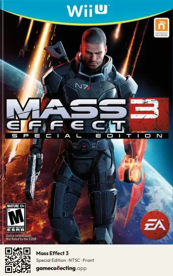 Mass Effect 3 Nintendo Wii U, NTSC box front