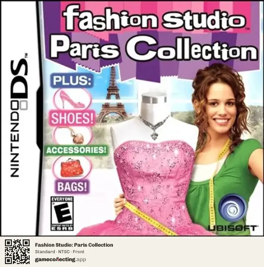 Fashion Studio: Paris Collection Nintendo DS, NTSC box front
