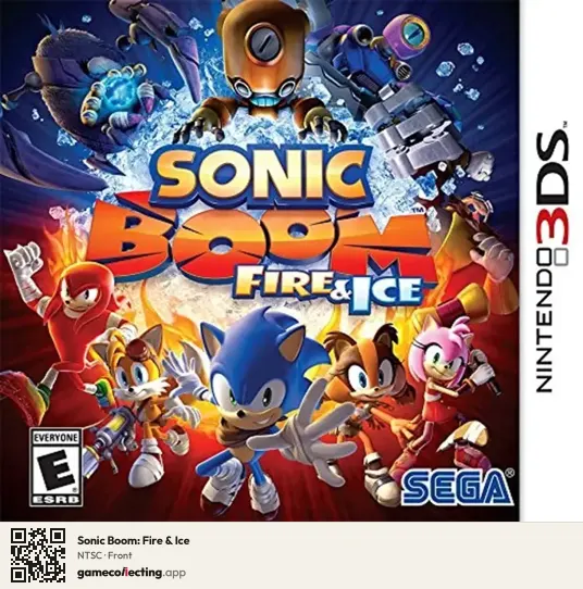 Sonic Boom: Fire & Ice Nintendo 3DS, NTSC box front