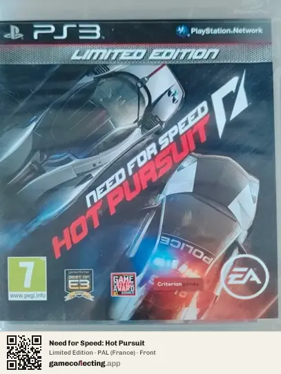 Need for Speed: Hot Pursuit PlayStation 3, France box front