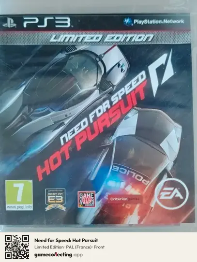 Need for Speed: Hot Pursuit PlayStation 3, France box front