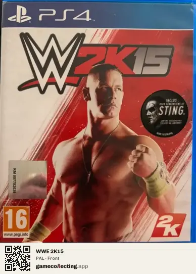 WWE 2K15 PlayStation 4, PAL box front