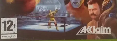 Showdown: Legends of Wrestling, the PEGI square on its front