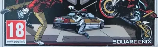 Sleeping Dogs, the PEGI square on its front