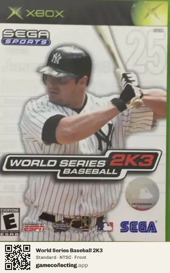 World Series Baseball 2K3 Xbox, NTSC box front