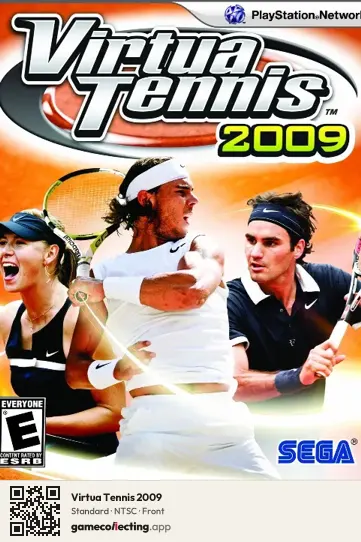 Virtua Tennis 2009 PlayStation 3, NTSC box front