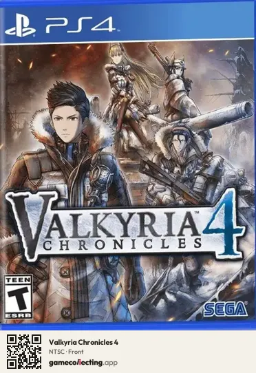 Valkyria Chronicles 4 PlayStation 4, NTSC box front