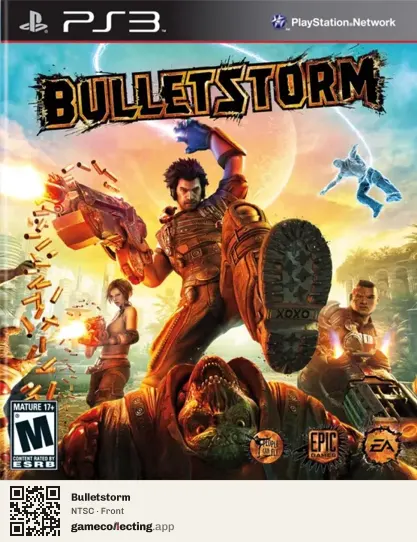 Bulletstorm PlayStation 3, NTSC box front