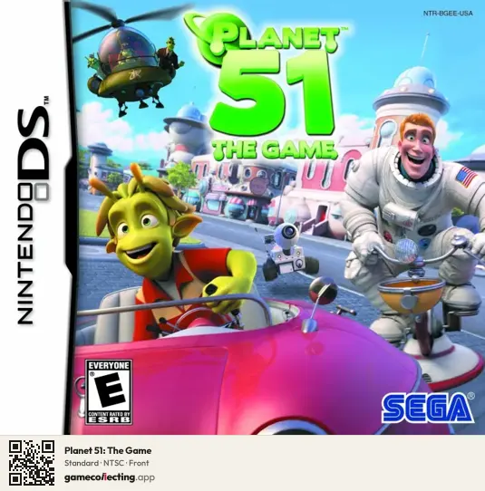 Planet 51: The Game Nintendo DS, NTSC box front