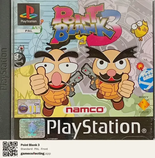 Point Blank 3 PlayStation, PAL box front