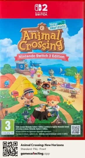 Animal Crossing: New Horizons Nintendo Switch 2, PAL box front