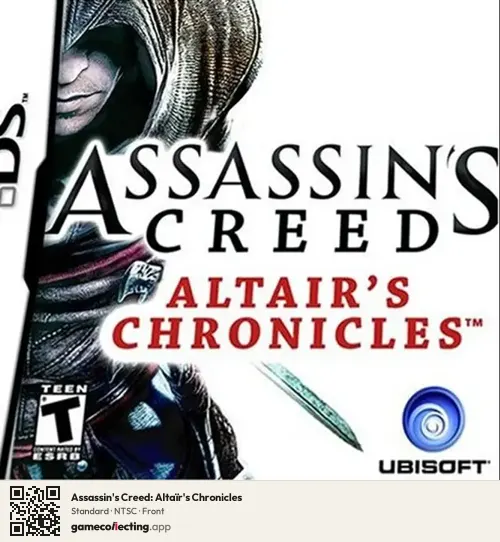 Assassin's Creed: Altaïr's Chronicles Nintendo DS, NTSC box front