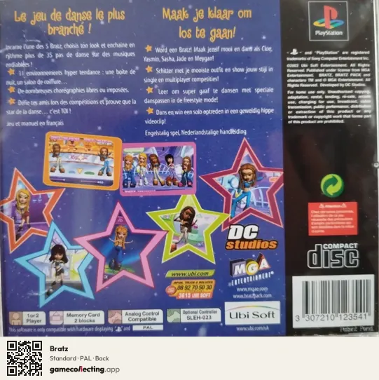 Bratz PlayStation, PAL box back