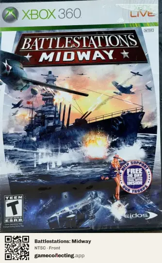 Battlestations: Midway Xbox 360, NTSC box front