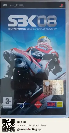 SBK 08 PlayStation Portable, Italy box front
