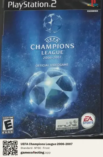 UEFA Champions League 2006-2007 PlayStation 2, NTSC box front