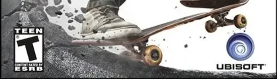 Shaun White Skateboarding, the ESRB box on its front