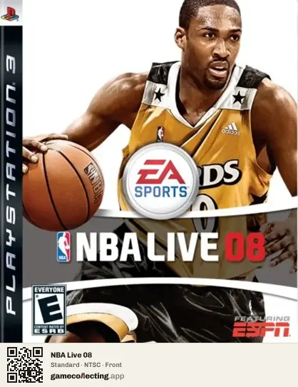 NBA Live 08 PlayStation 3, NTSC box front