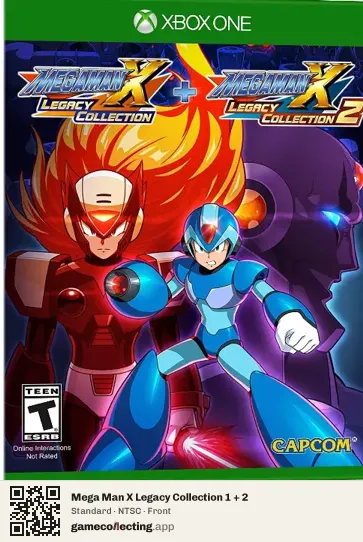 Mega Man X Legacy Collection 1 + 2 Xbox One, NTSC box front