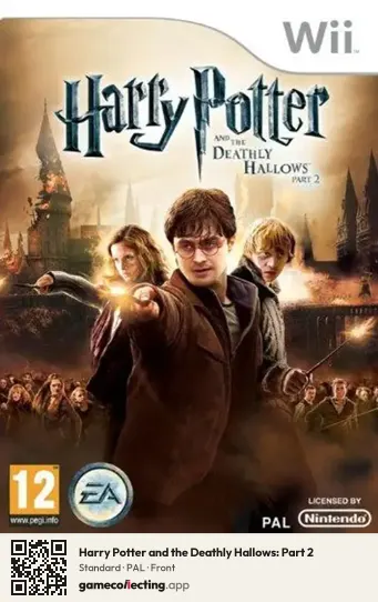 Harry Potter and the Deathly Hallows: Part 2 Nintendo Wii, PAL box front