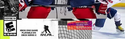 NHL 21, the ESRB box on its front