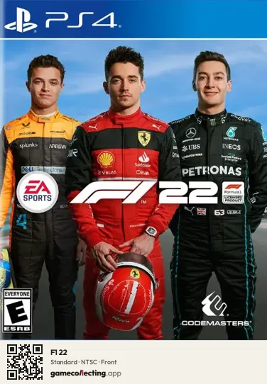 F1 22 PlayStation 4, NTSC box front