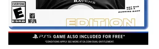 Madden NFL 21, the ESRB box on its front