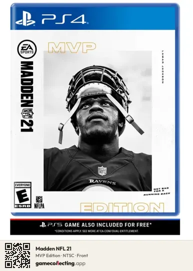 Madden NFL 21 PlayStation 4, NTSC box front