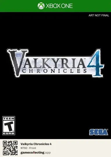 Valkyria Chronicles 4 Xbox One, NTSC box front